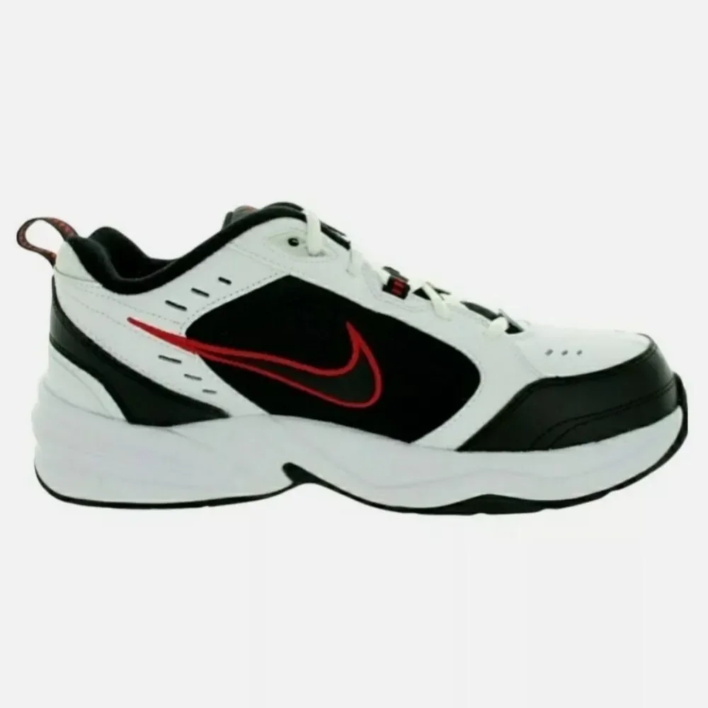 Nike Men’s Air Monarch IV Training Sneakers Black Red White 415445 101